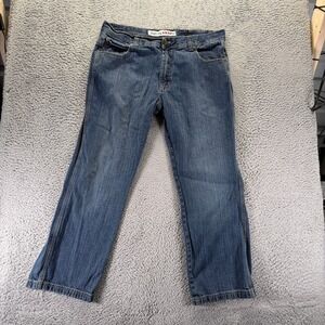Vintage Rich Kids Jeans Men's 40x32 Blue Cotton Denim Straight Leg Faded Baggy